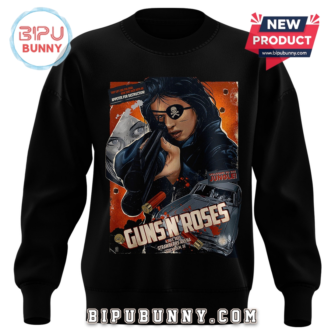 Guns N’ Roses 2025 For Fans Stockholm We’re Back Hoodie Guns N’ Roses 2025 For Fans Stockholm We’re Back Hoodie