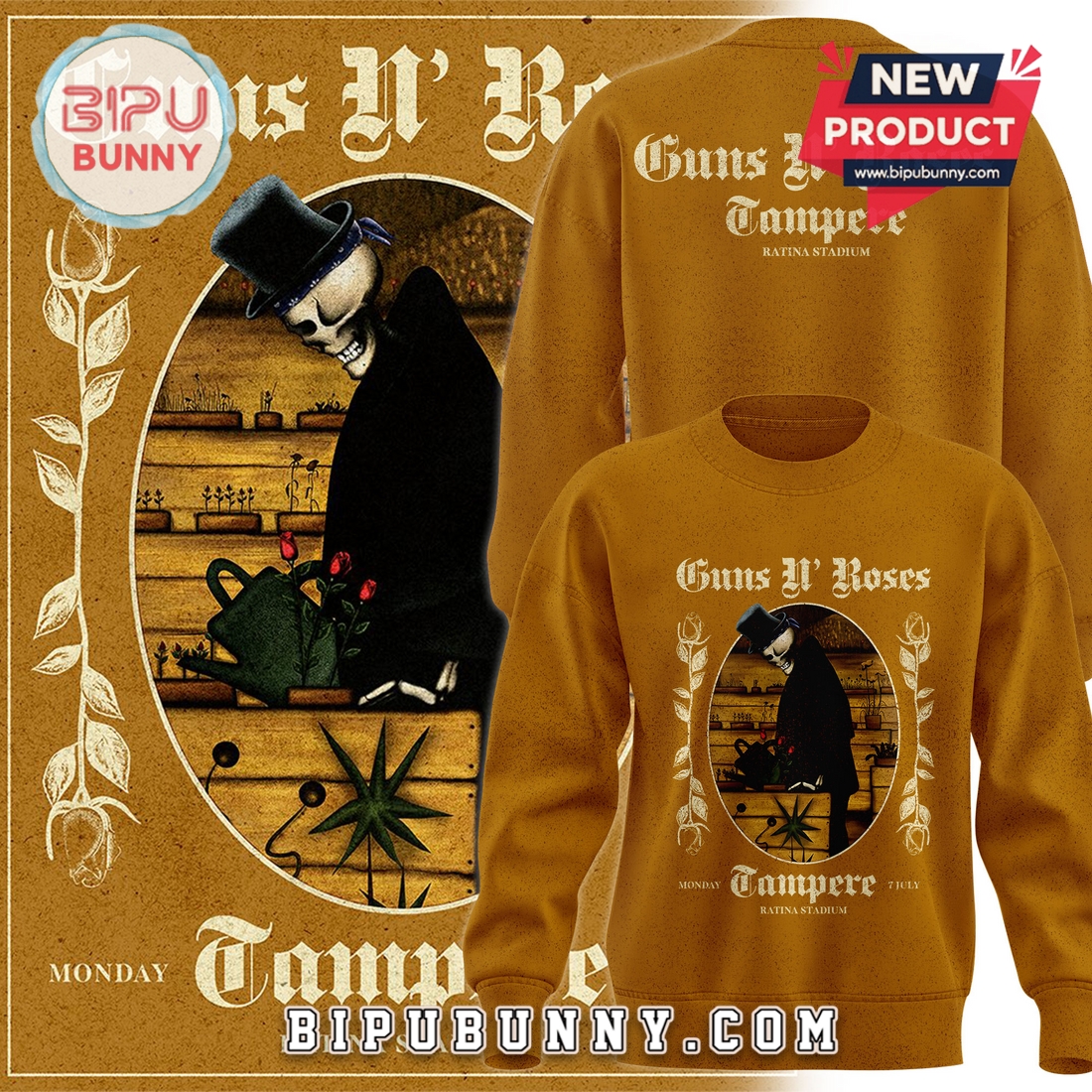 Guns N’ Roses Tonight We Play Tampere 2025 Hoodie Guns N’ Roses Tonight We Play Tampere 2025 Hoodie