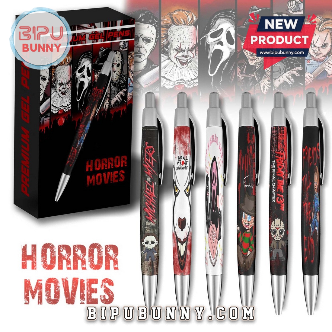 Horror Movies Premium Gel Pens Horror Movies Premium Gel Pens