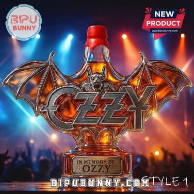 In Memory Of Ozzy Osbourne 2026 Whiskey Bottle