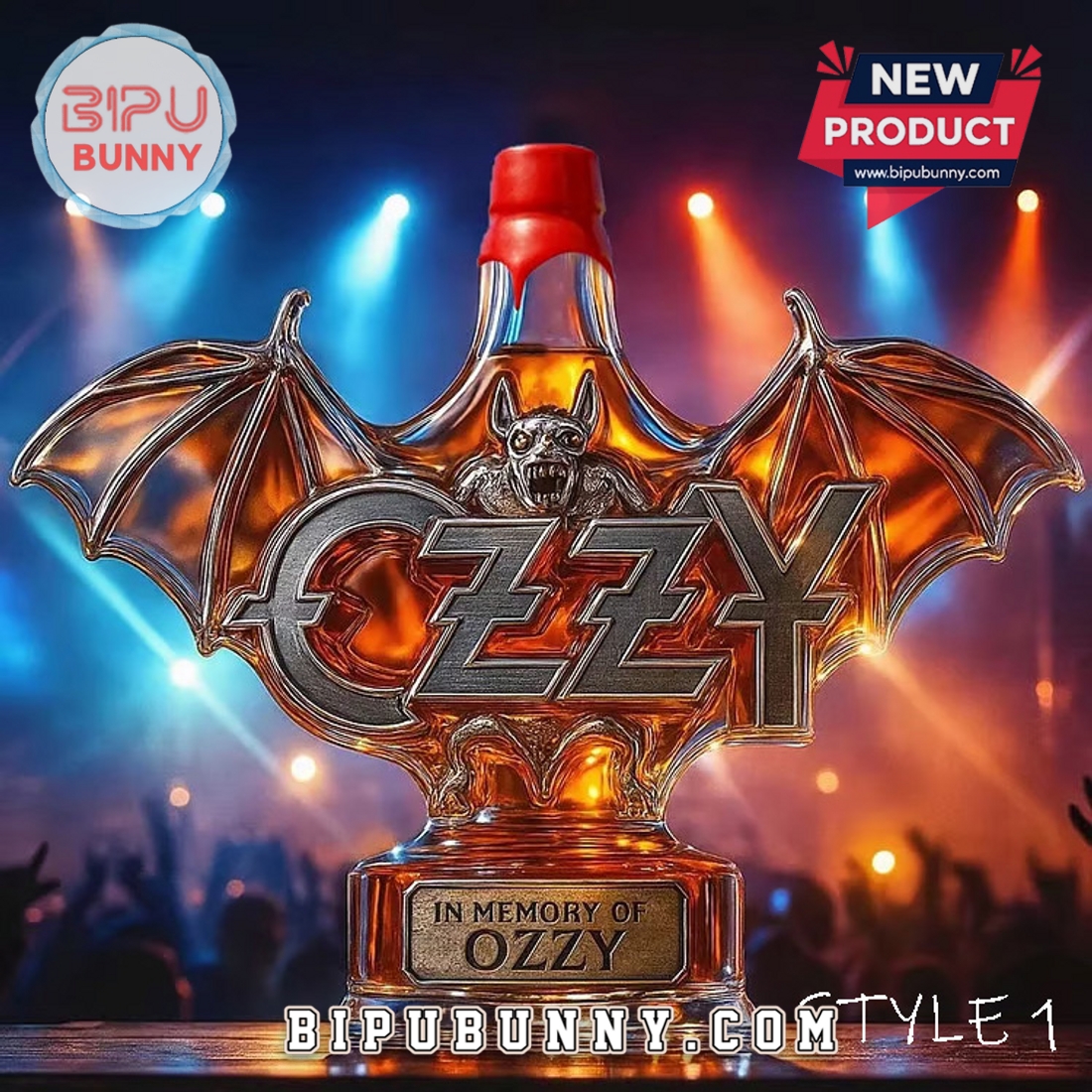 In Memory Of Ozzy Osbourne 2026 Whiskey Bottle In Memory Of Ozzy Osbourne 2026 Whiskey Bottle