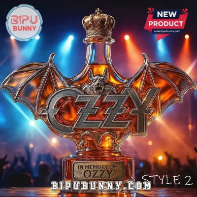 In Memory Of Ozzy Osbourne 2026 Whiskey Bottle