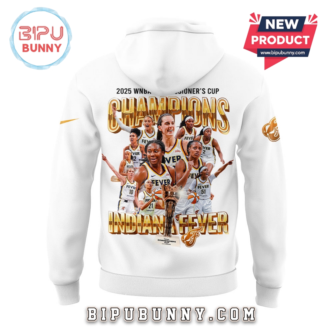 Indiana Fever 2025 WNBA Commissioner’s Champions Hoodie Indiana Fever 2025 WNBA Commissioner’s Champions Hoodie