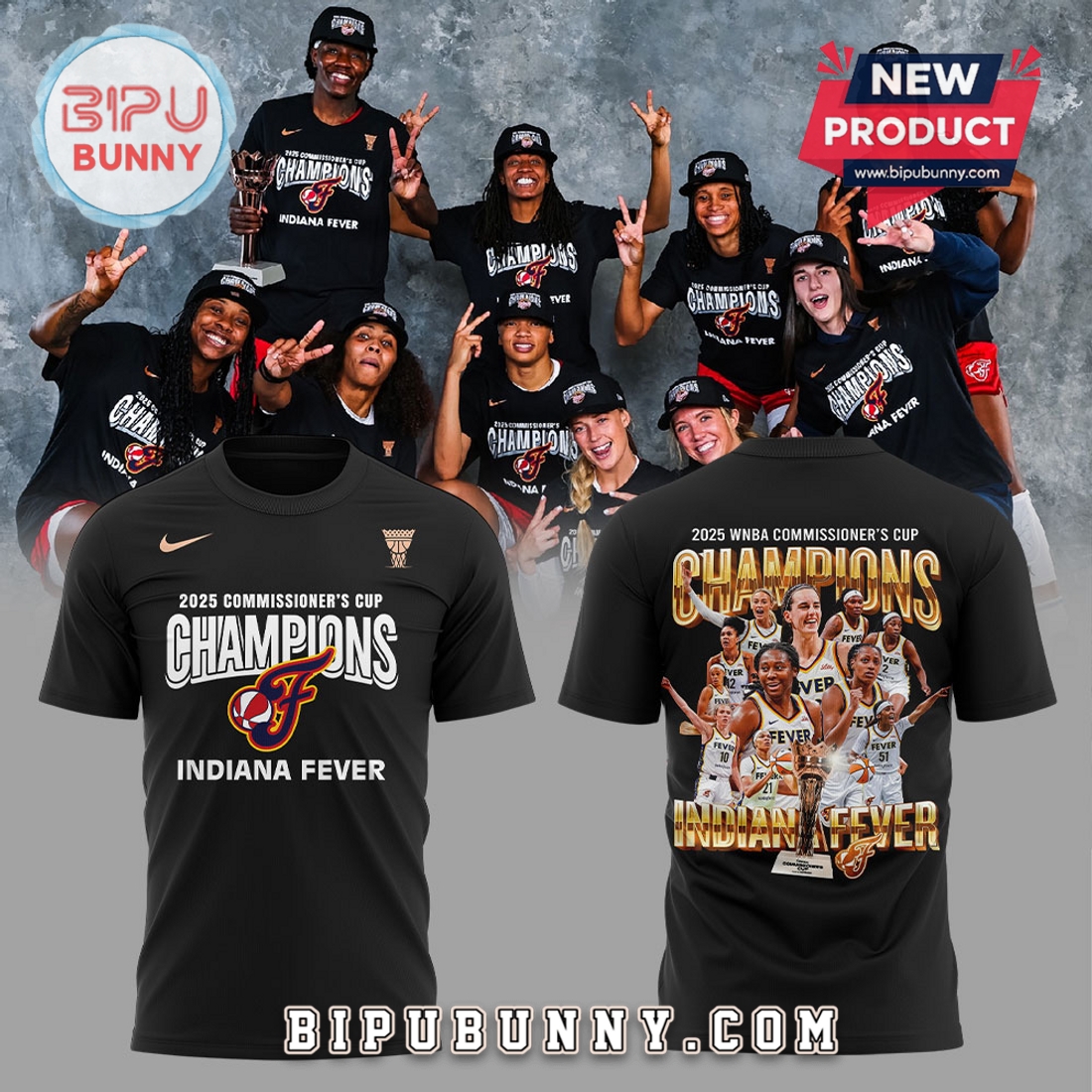 Indiana Fever WNBA 2025 Commissioner’s Cup Hoodie Indiana Fever WNBA 2025 Commissioner’s Cup Hoodie