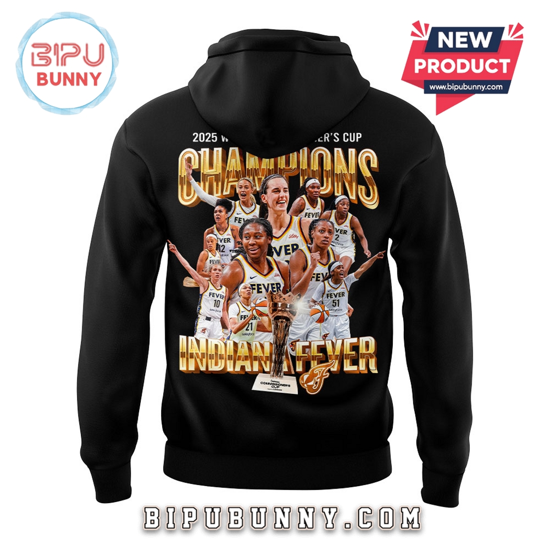 Indiana Fever WNBA 2025 Commissioner’s Cup Hoodie Indiana Fever WNBA 2025 Commissioner’s Cup Hoodie