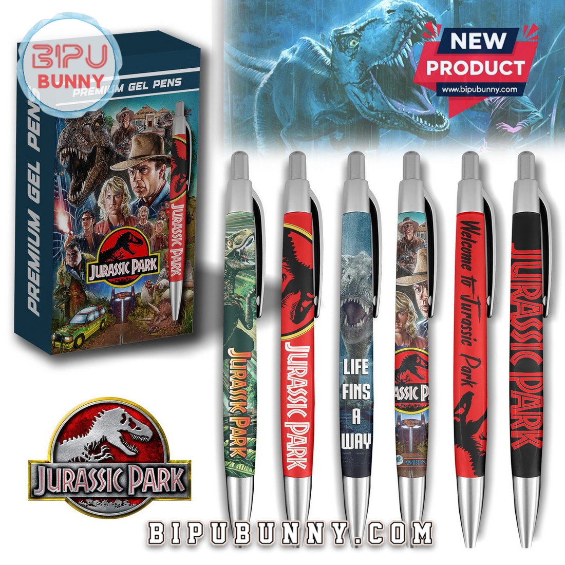 Jurassic Park Premium Gel Pens Jurassic Park Premium Gel Pens