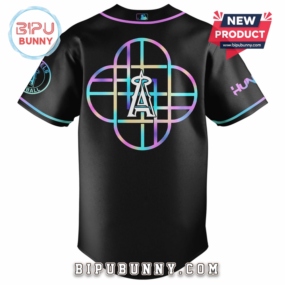Los Angeles Angels MLB x KPop Demon Hunters Baseball Jersey Los Angeles Angels MLB x KPop Demon Hunters Baseball Jersey