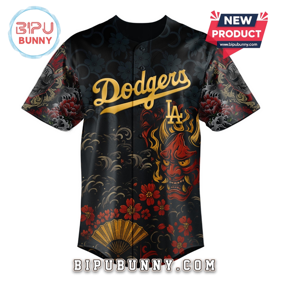 Los Angeles Dodgers MLB x Yakuza Bloodline Baseball Jersey Los Angeles Dodgers MLB x Yakuza Bloodline Baseball Jersey