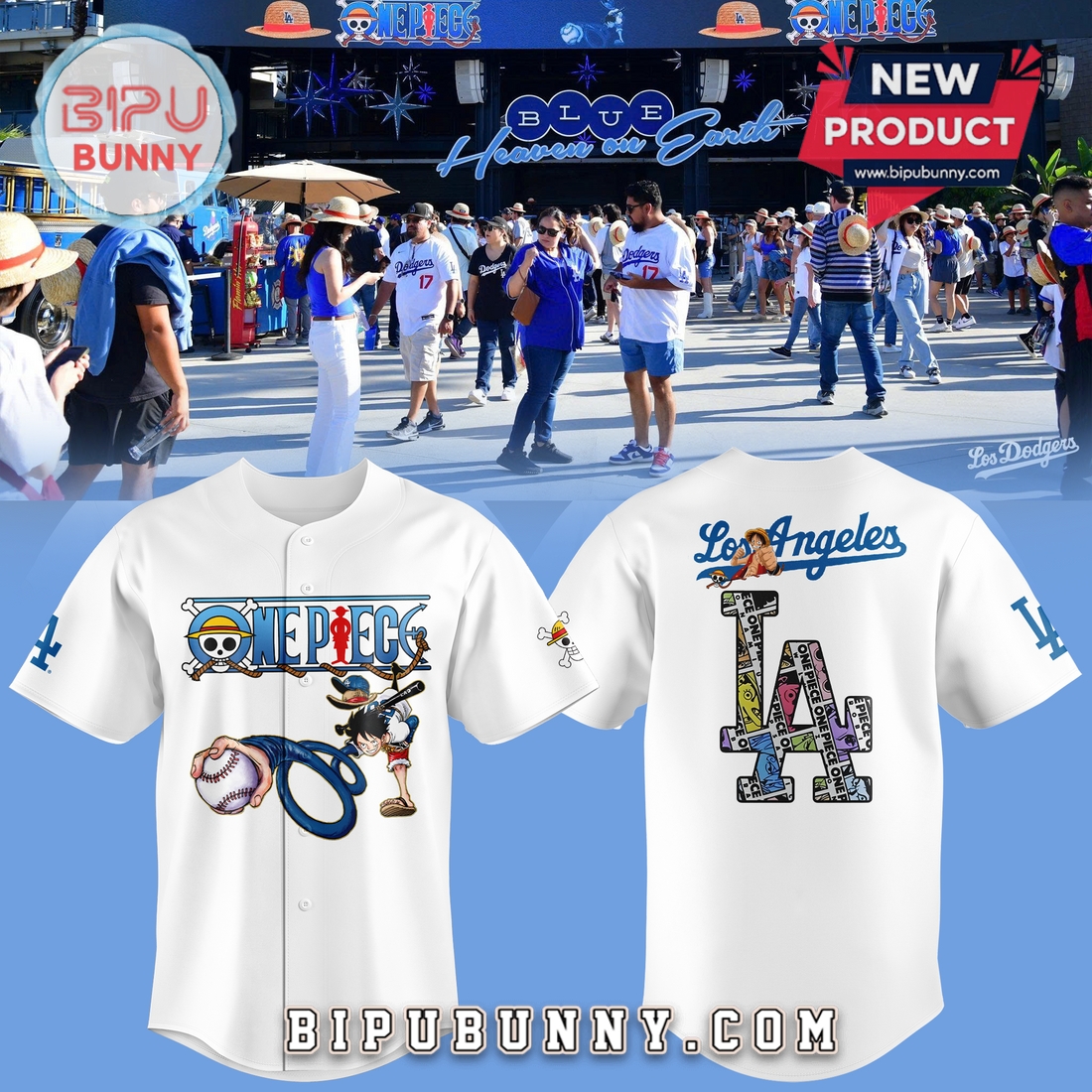 Los Angeles Dodgers x One Piece Special Edition Baseball Jersey Los Angeles Dodgers x One Piece Special Edition Baseball Jersey