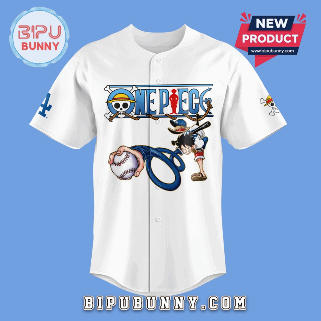 Los Angeles Dodgers x One Piece Special Edition Baseball Jersey Los Angeles Dodgers x One Piece Special Edition Baseball Jersey