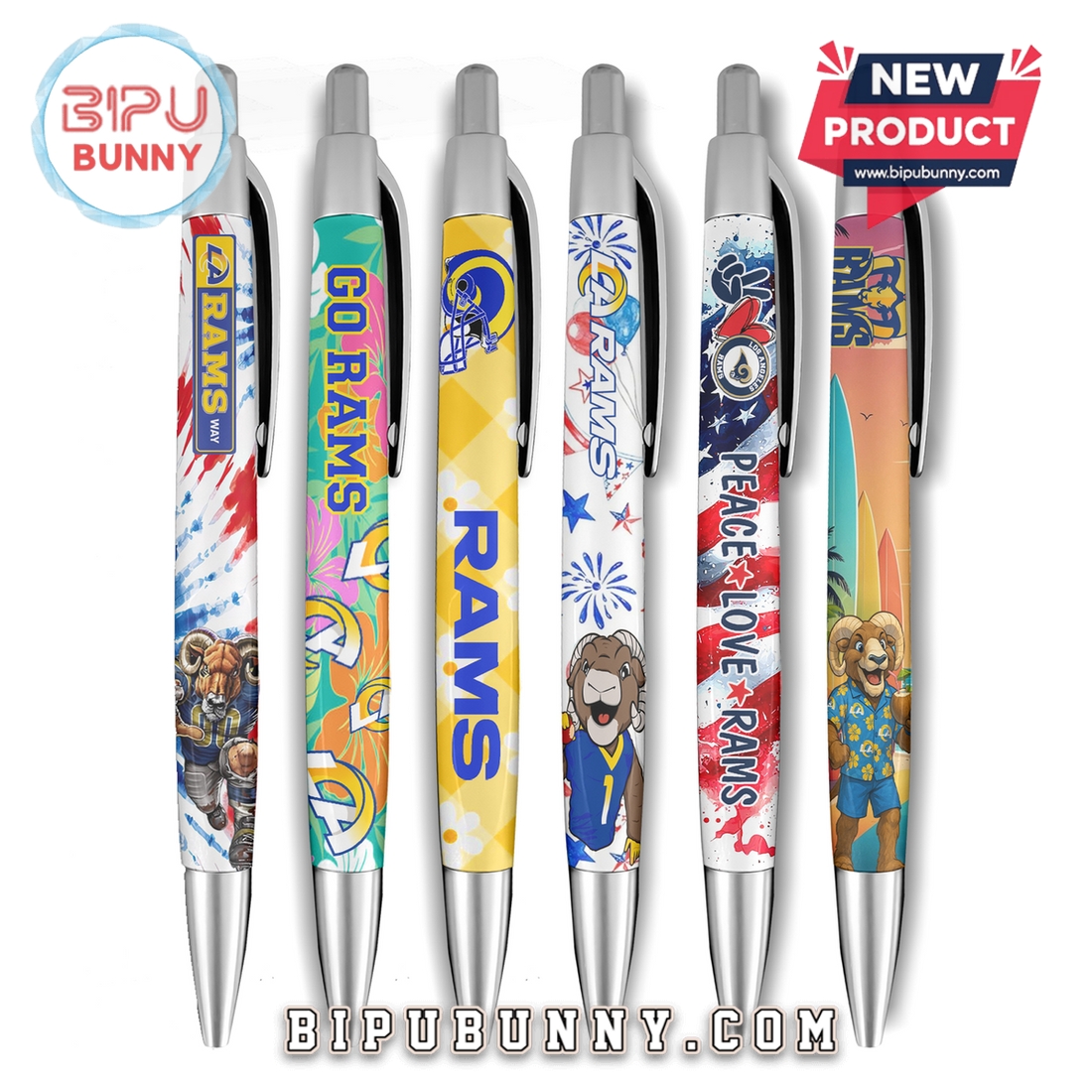 Los Angeles Rams Football Premium Gel Pens Los Angeles Rams Football Premium Gel Pens