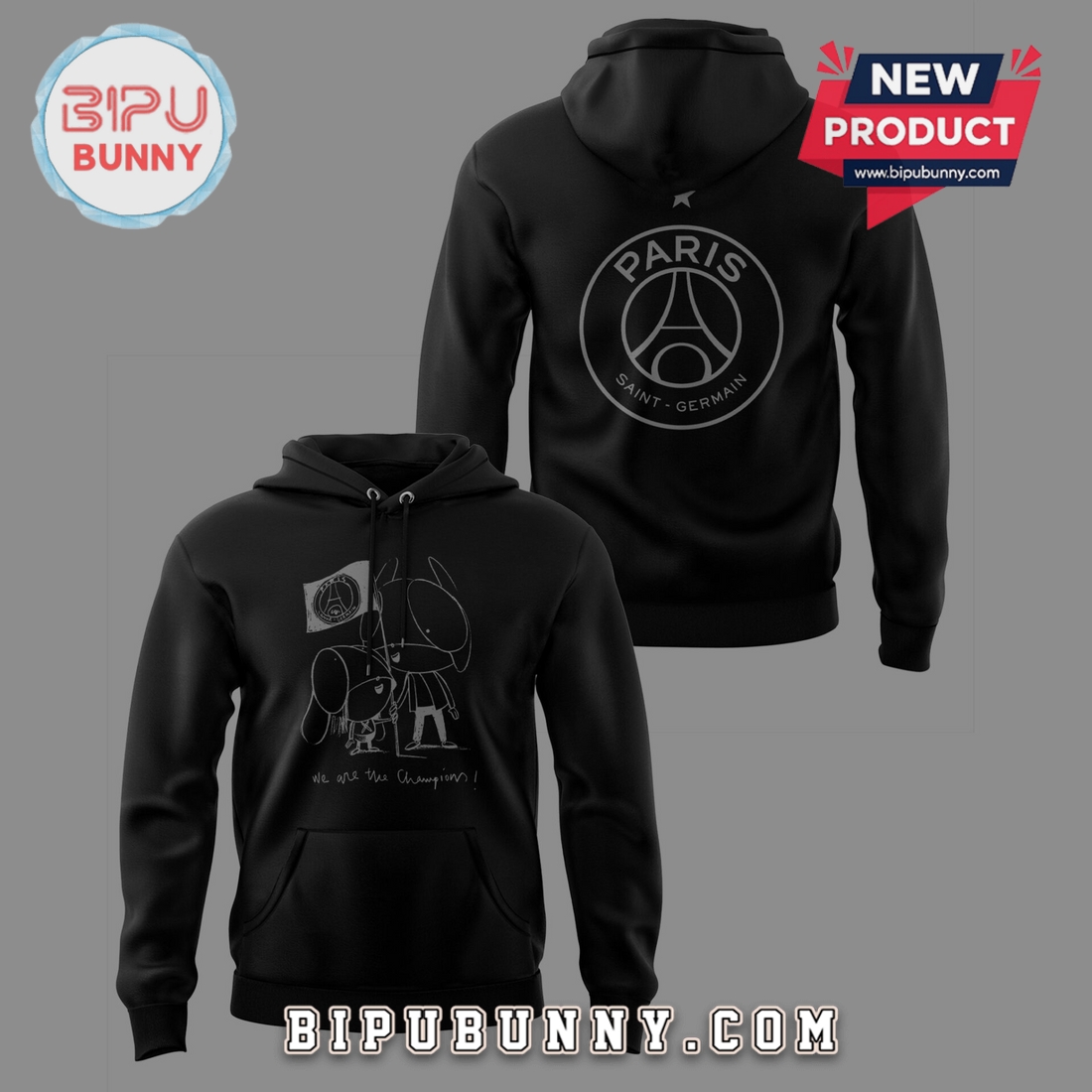 Luis Enrique Xana We Are The Champion Black Hoodie And Cap Luis Enrique Xana We Are The Champion Black Hoodie And Cap