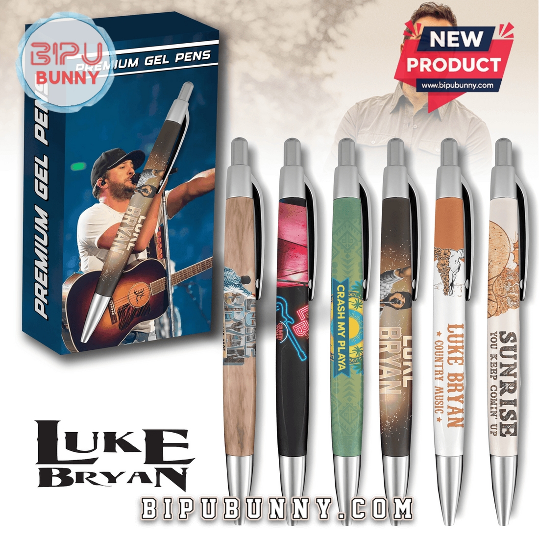 Luke Bryan Premium Gel Pens Luke Bryan Premium Gel Pens