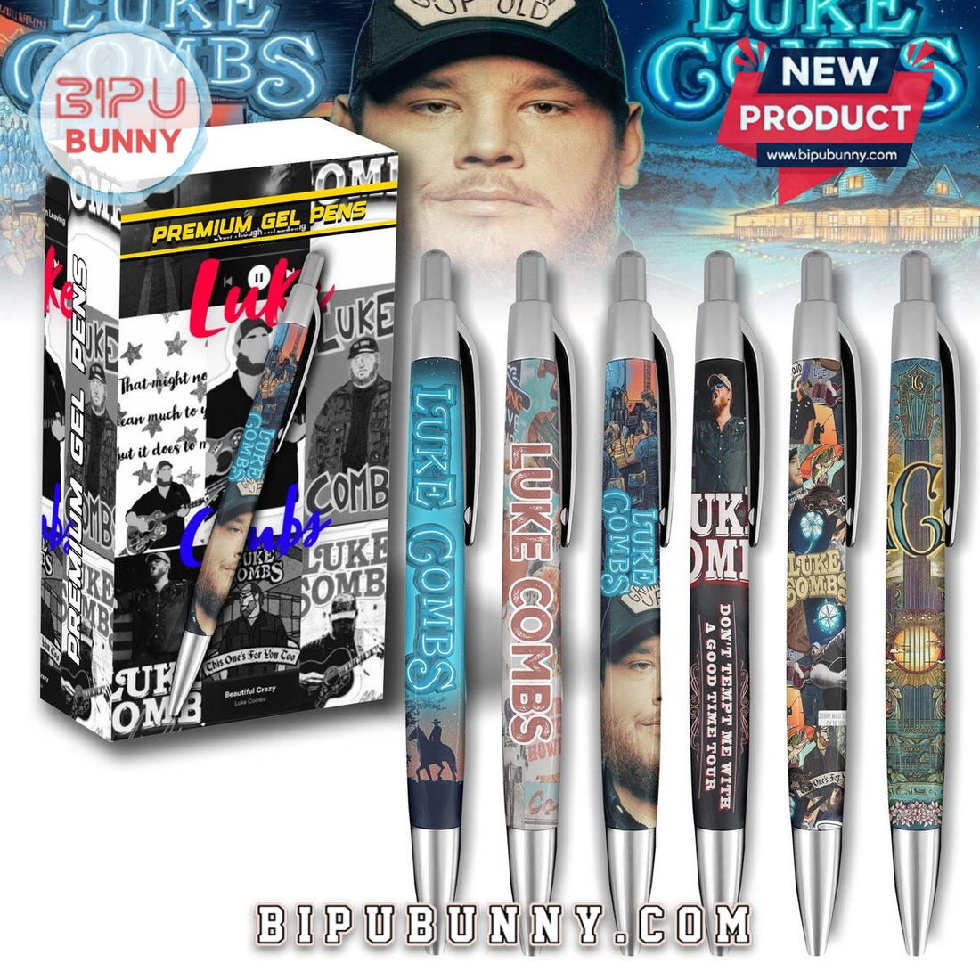 Luke Combs Premium Gel Pens Luke Combs Premium Gel Pens