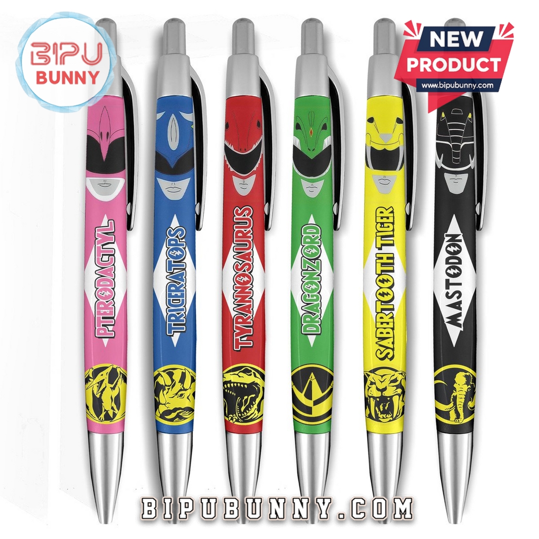 Mighty Morphin Power Rangers Premium Gel Pens Mighty Morphin Power Rangers Premium Gel Pens