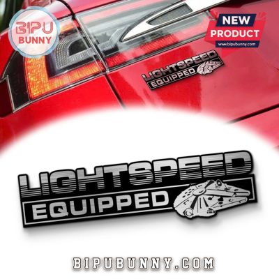 Millennium Falcon Lightspeed Equipped Car Badges