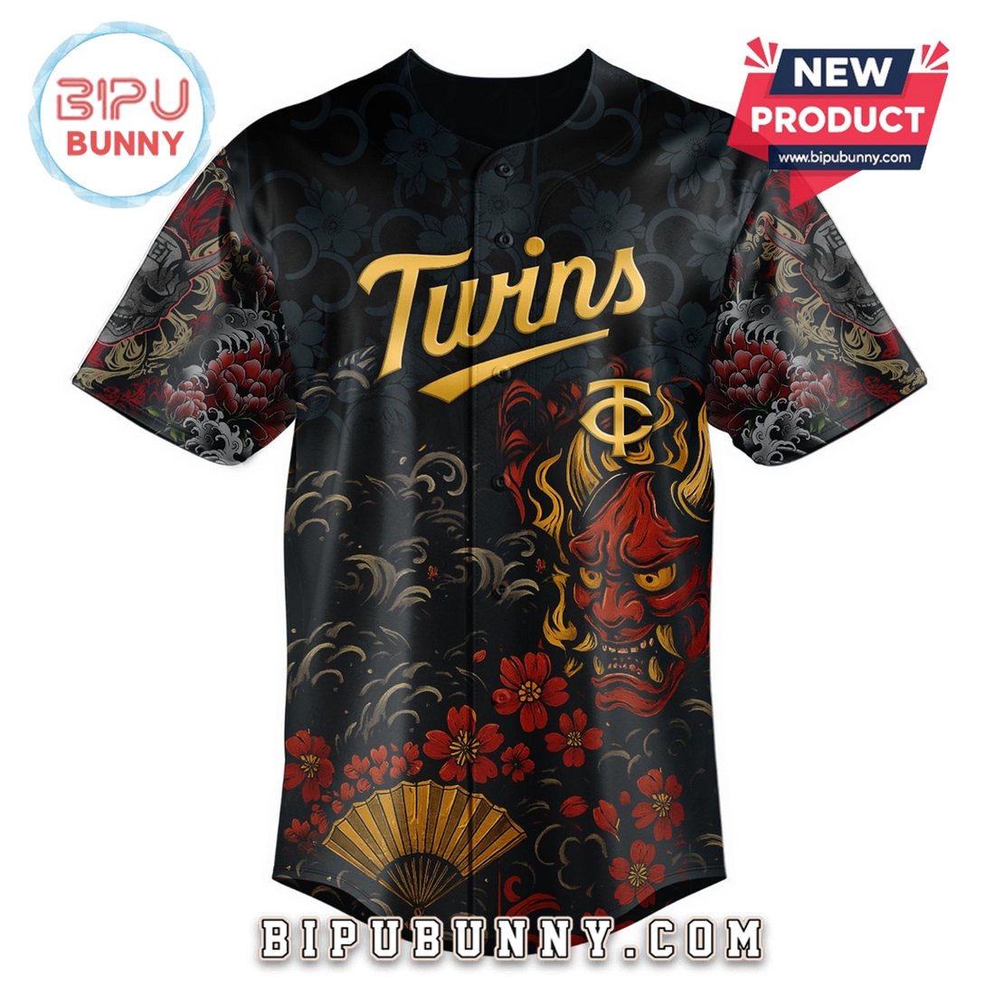Minnesota Twins MLB x Yakuza Bloodline Baseball Jersey Minnesota Twins MLB x Yakuza Bloodline Baseball Jersey