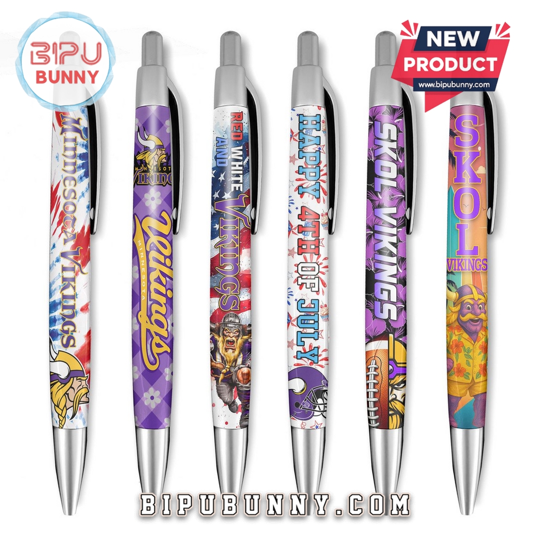 Minnesota Vikings Premium Gel Pens Minnesota Vikings Premium Gel Pens