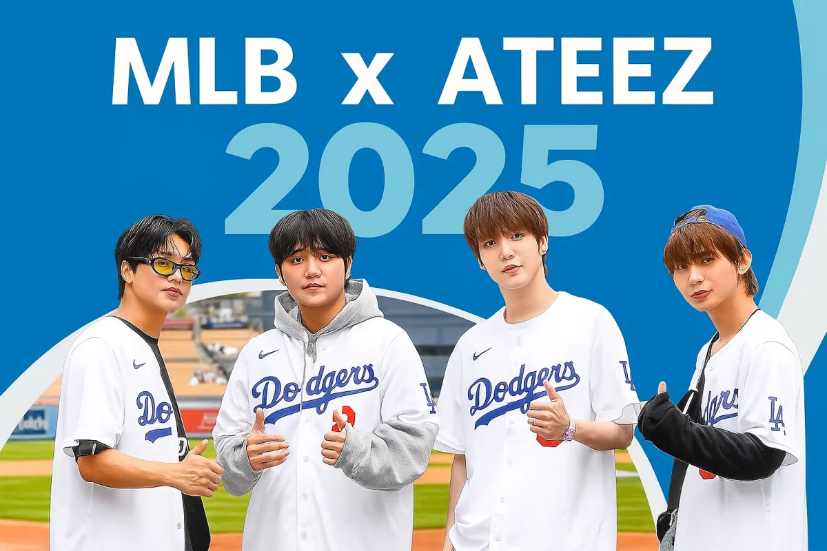 All Team MLB x ATEEZ 2025 World Tour Baseball Jersey customized with name and team