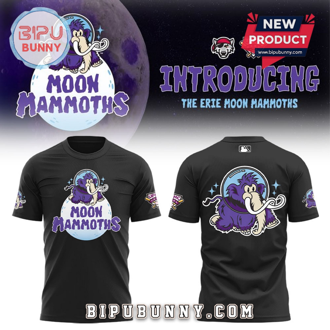 Moon Mammoths 2025 Season Black Hoodie Moon Mammoths 2025 Season Black Hoodie