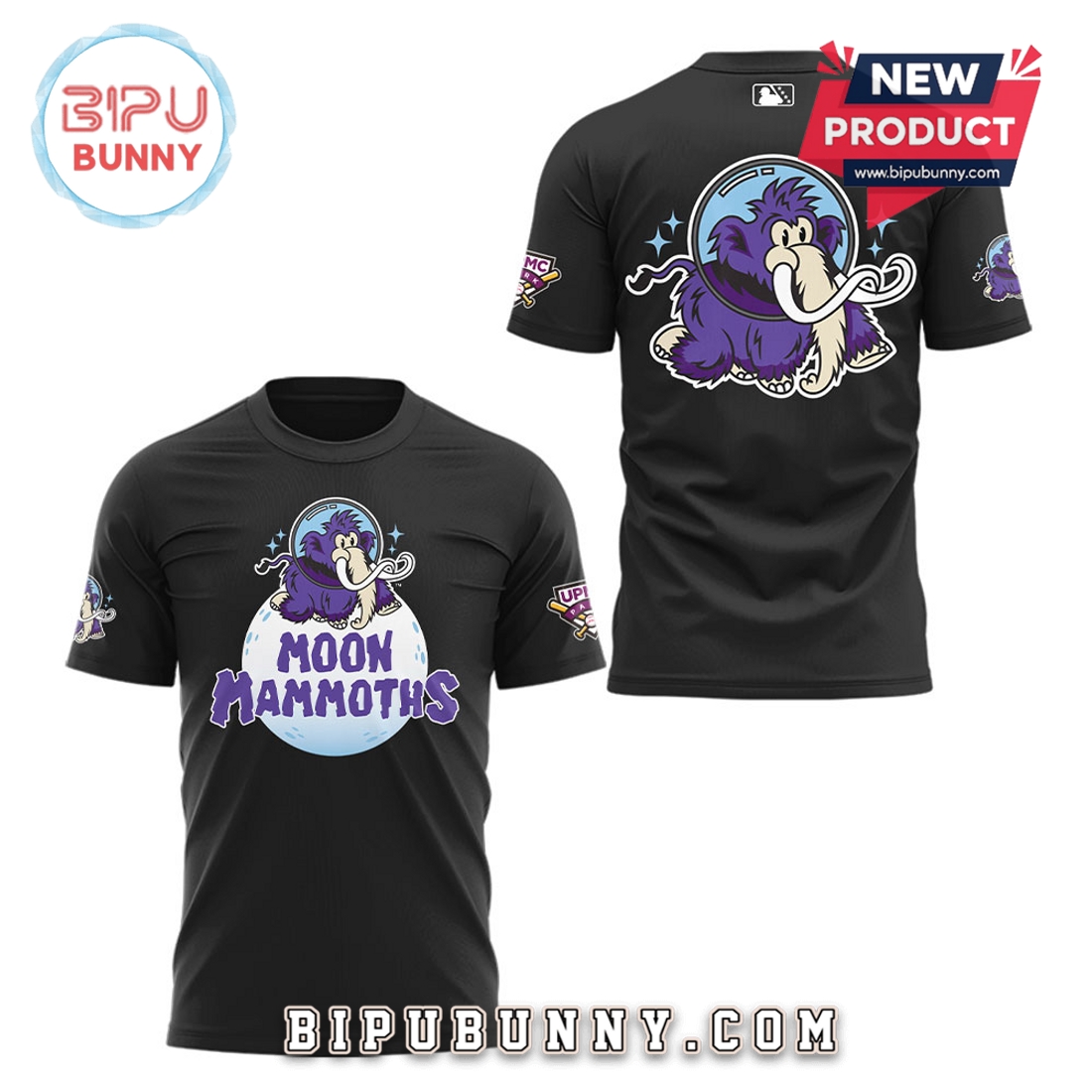 Moon Mammoths 2025 Season Black Hoodie Moon Mammoths 2025 Season Black Hoodie