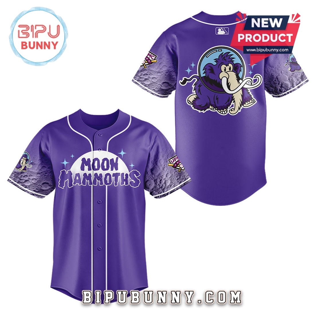 Moon Mammoths 2025 Season Purple Baseball Jersey Moon Mammoths 2025 Season Purple Baseball Jersey