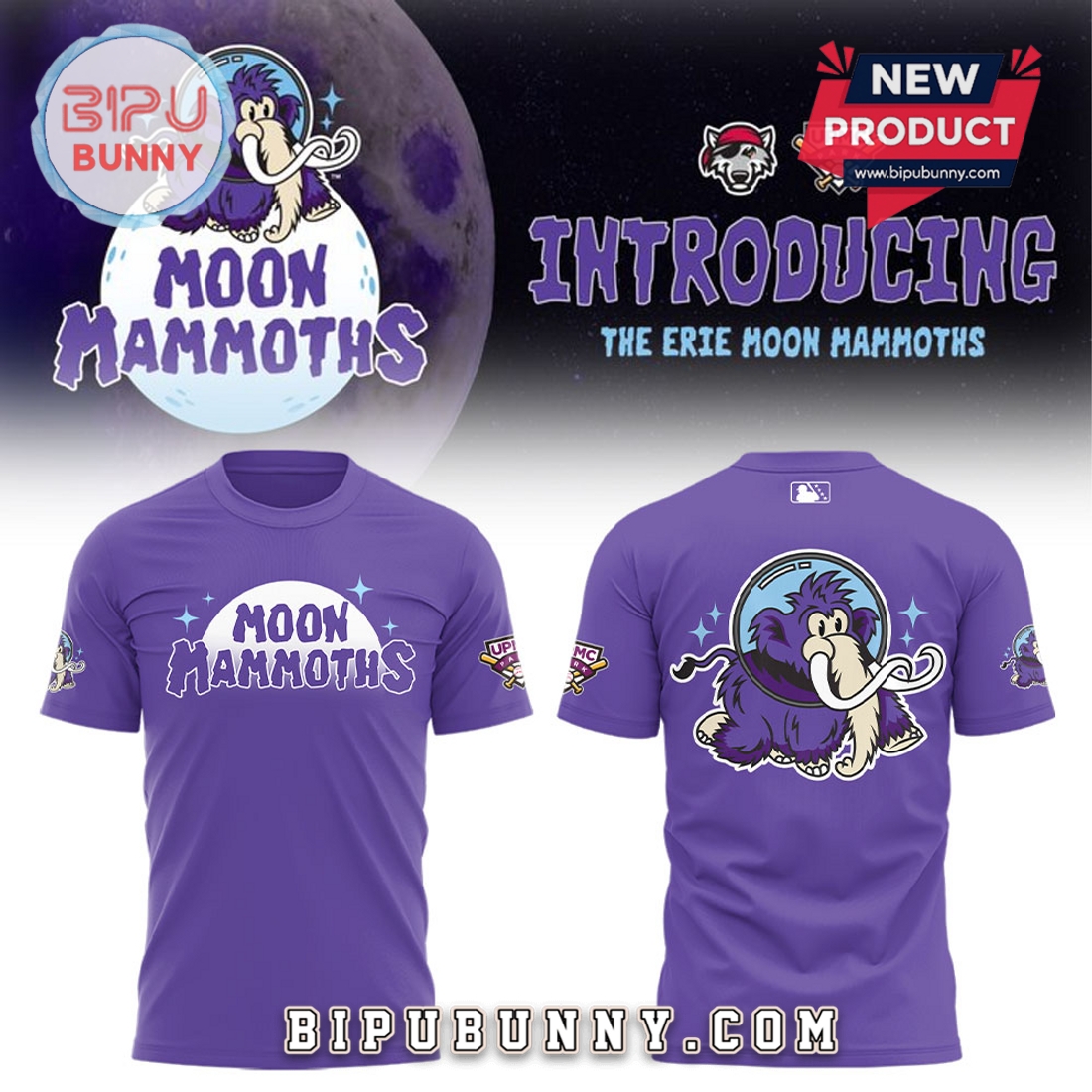 Moon Mammoths 2025 Season Purple Hoodie Moon Mammoths 2025 Season Purple Hoodie