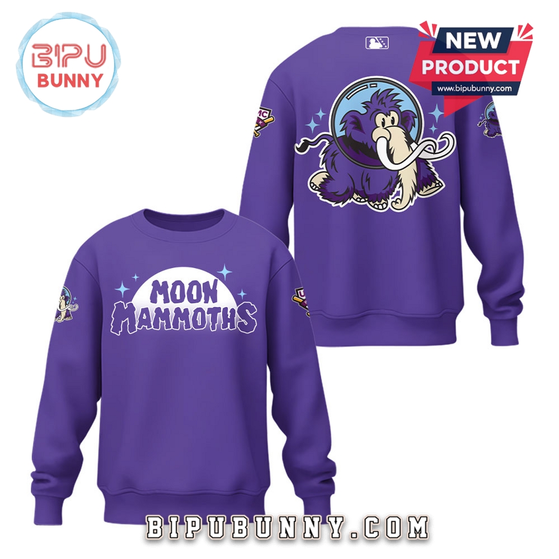 Moon Mammoths 2025 Season Purple Hoodie Moon Mammoths 2025 Season Purple Hoodie