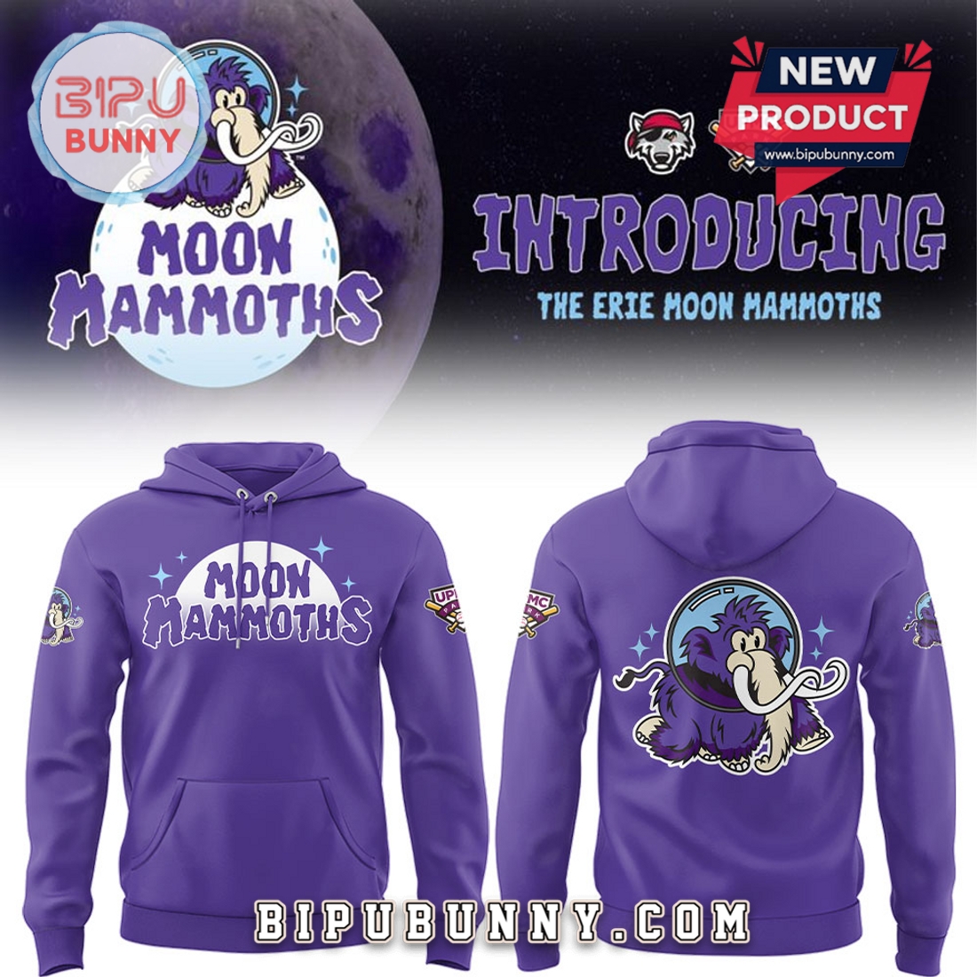 Moon Mammoths 2025 Season Purple Hoodie And Pants Moon Mammoths 2025 Season Purple Hoodie And Pants
