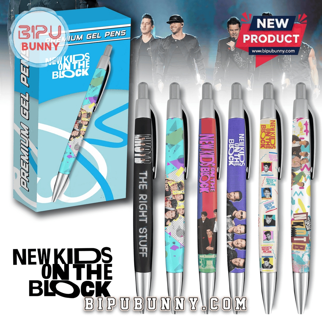 New Kids On The Block Premium Gel Pens New Kids On The Block Premium Gel Pens