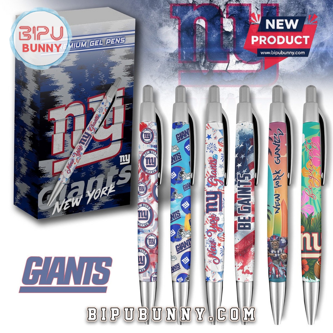 New York Giants Premium Gel Pens New York Giants Premium Gel Pens