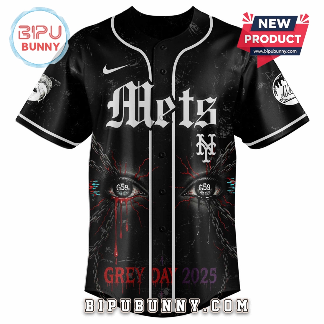 New York Mets MLB Suicideboys 2025 Baseball Jersey New York Mets MLB Suicideboys 2025 Baseball Jersey