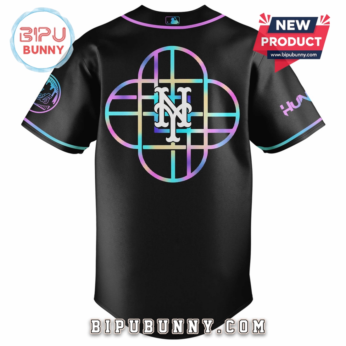 New York Mets MLB x KPop Demon Hunters Baseball Jersey New York Mets MLB x KPop Demon Hunters Baseball Jersey