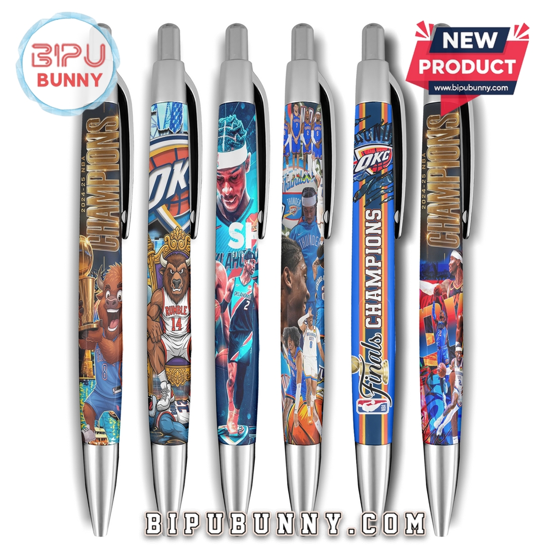 Oklahoma City Thunder OKC Premium Gel Pens Oklahoma City Thunder OKC Premium Gel Pens