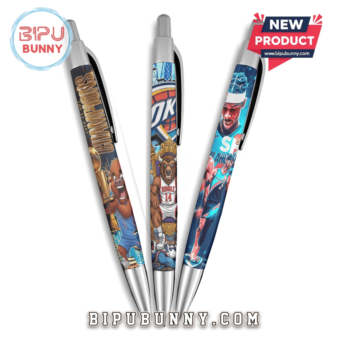 Oklahoma City Thunder OKC Premium Gel Pens Oklahoma City Thunder OKC Premium Gel Pens