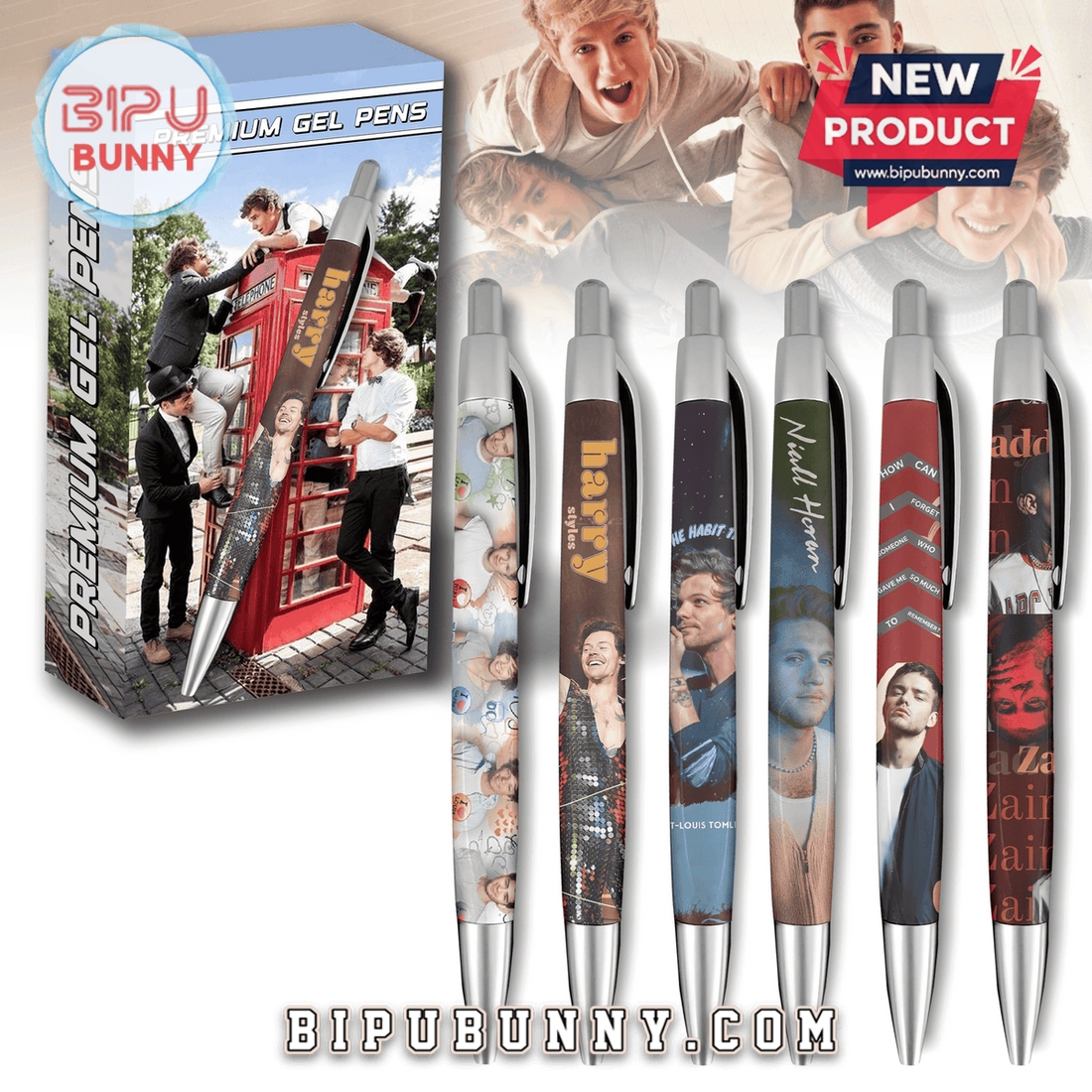 One Direction Premium Gel Pens One Direction Premium Gel Pens