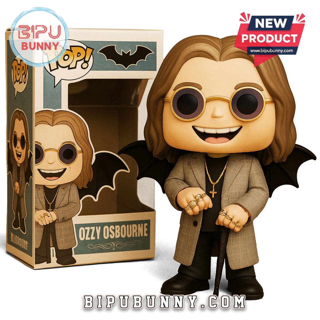Ozzy Osbourne Collectible Figure, Gift for Rock Fans Ozzy Osbourne Collectible Figure, Gift for Rock Fans