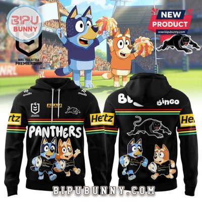 Penrith Panthers NRL x Bluey and Bingo Hoodie
