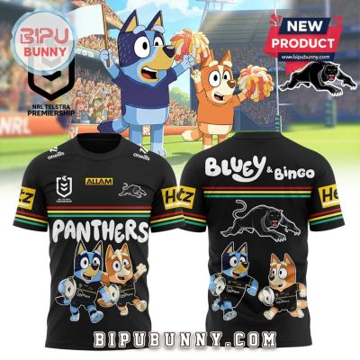 Penrith Panthers NRL x Bluey and Bingo Hoodie