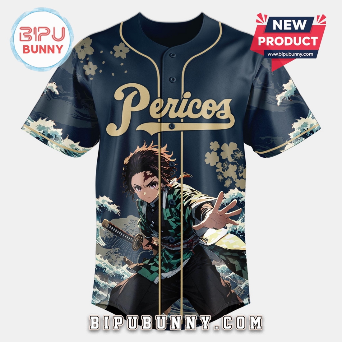 Pericos LMB x Demon Slayer Limited Edition Baseball Jersey Pericos LMB x Demon Slayer Limited Edition Baseball Jersey