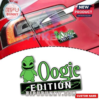 Personalized Oogie Edition Laser Engraved Car Badge