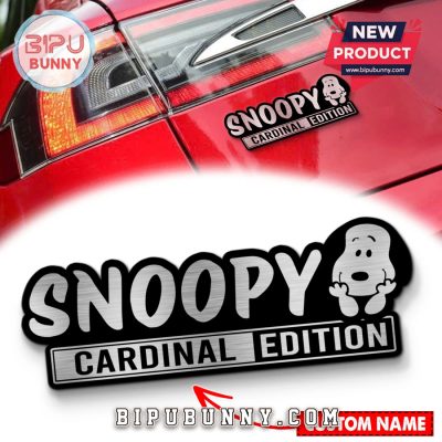 Personalized Snoopy Edition Laser Engraved Car Badge