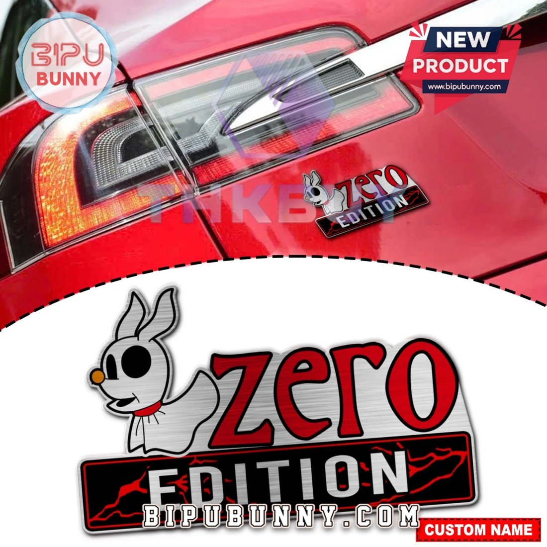 Personalized Zero Edition Laser Engraved Car Badge Personalized Zero Edition Laser Engraved Car Badge