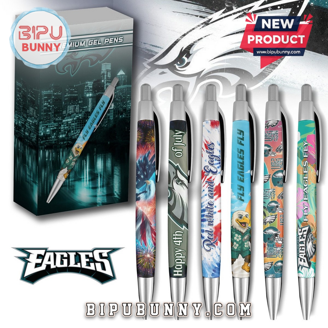 Philadelphia Eagles Premium Gel Pens Philadelphia Eagles Premium Gel Pens