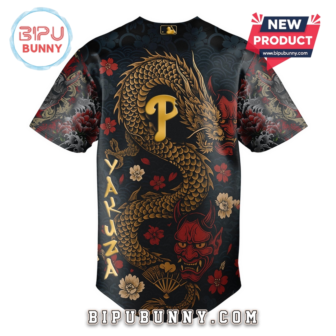 Philadelphia Phillies MLB x Yakuza Bloodline Baseball Jersey Philadelphia Phillies MLB x Yakuza Bloodline Baseball Jersey