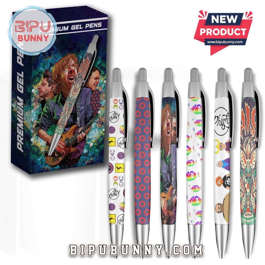 Phish Band Full Styles Premium Gel Pens Phish Band Full Styles Premium Gel Pens