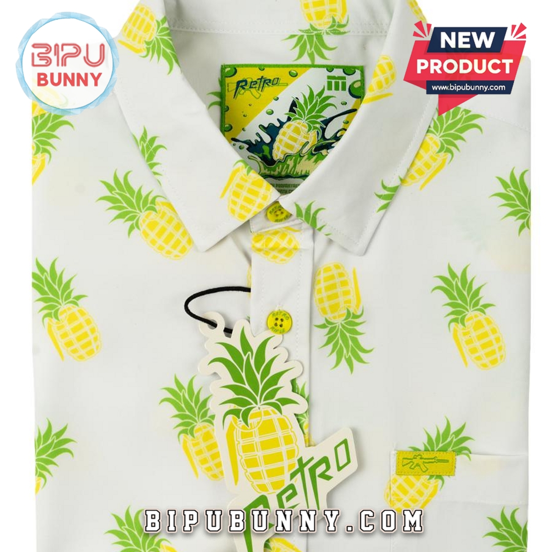 Pineapple Grenade Hawaiian Aloha Shirt Pineapple Grenade Hawaiian Aloha Shirt