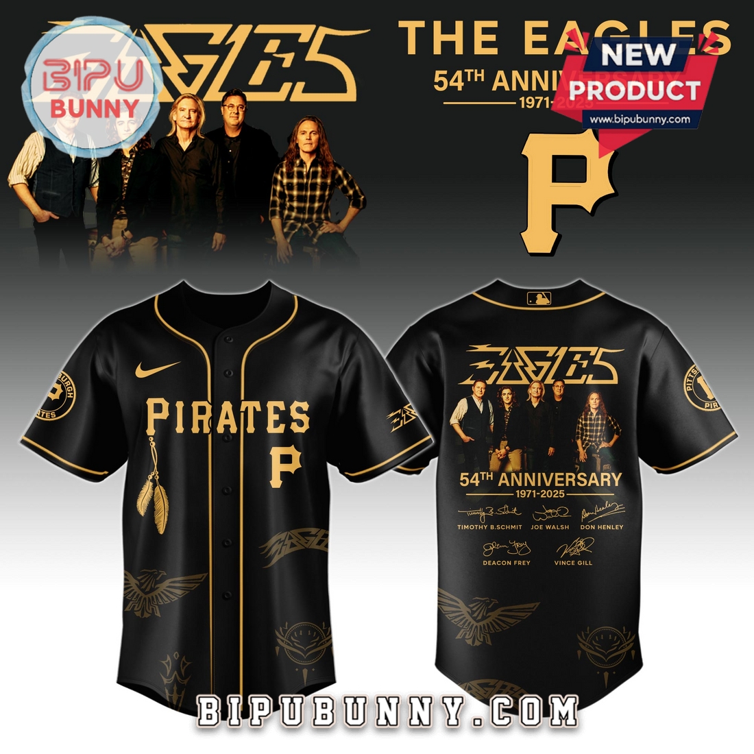 Pittsburgh Pirates MLB x Eagles Band Music 2025 Baseball Jersey Pittsburgh Pirates MLB x Eagles Band Music 2025 Baseball Jersey