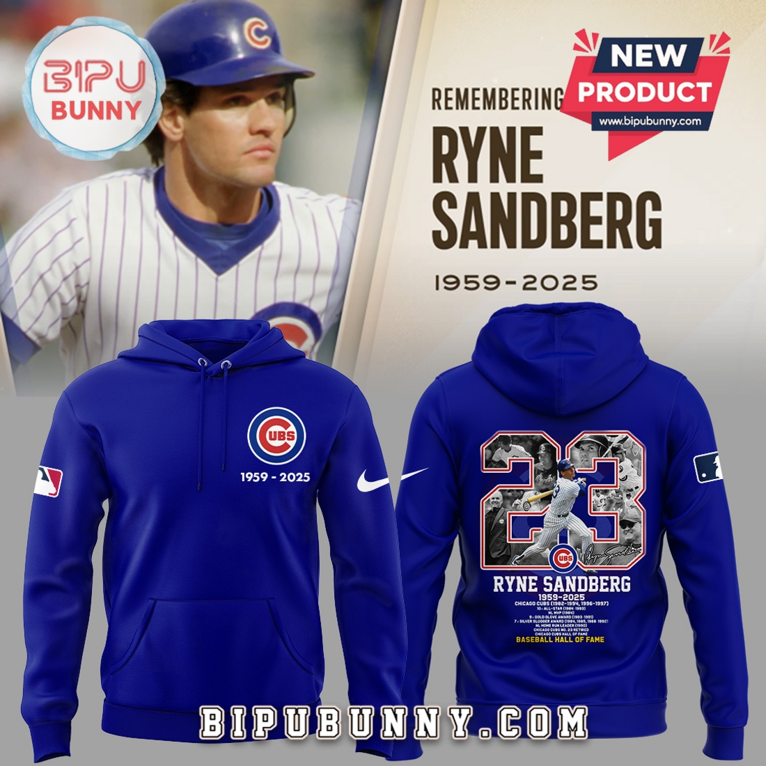 Remembering Ryno Sandberg Baseball Hall Of Hame Hoodie Remembering Ryno Sandberg Baseball Hall Of Hame Hoodie