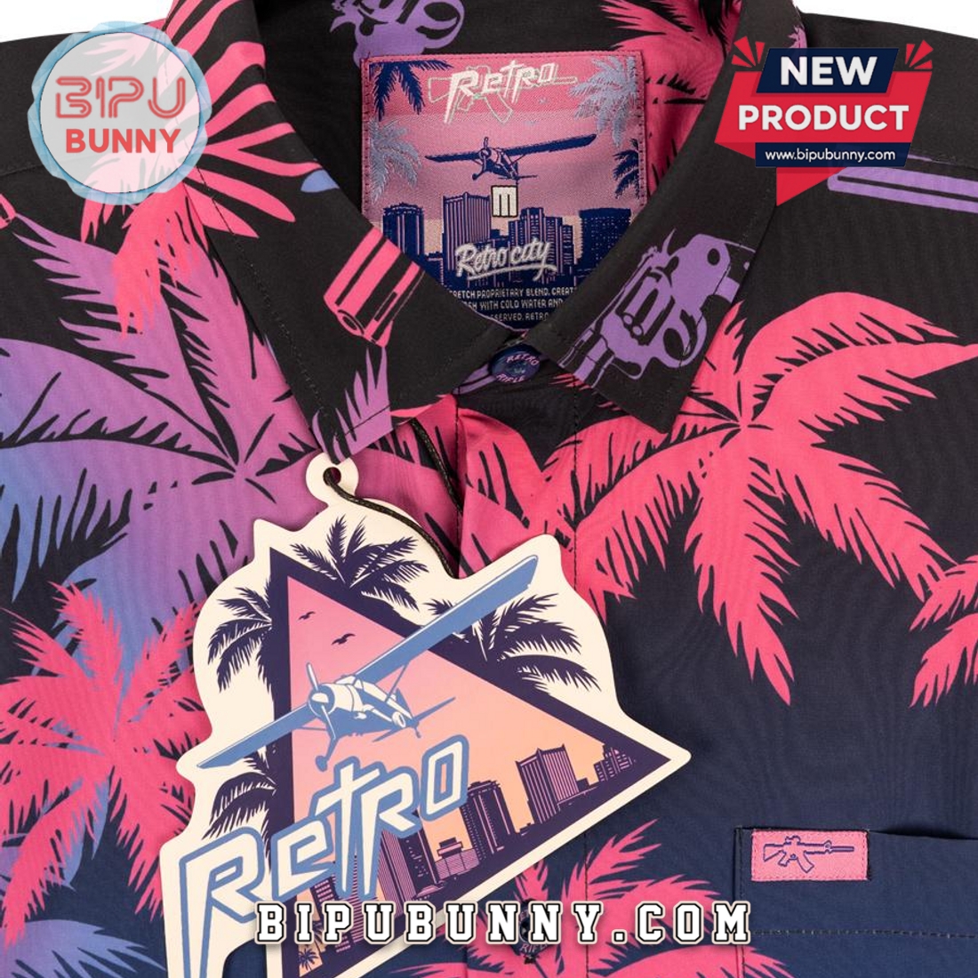 Retro City Gradient Hawaiian Aloha Shirt Retro City Gradient Hawaiian Aloha Shirt